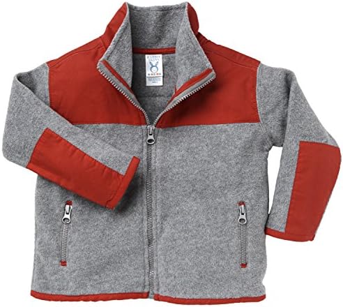 Rabbit Skins Boys Toddlers Full Zip Varsity Fleece Mid Weight Jacket - Sizes 2-4