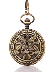 Yesurprise Clock Mechanical hand-wound movement Raeder pocket watches pocket watch chain vintage mens watch Ladies Watch Skeleton Watch Gift Gift reloj de montre de pulsera # 4