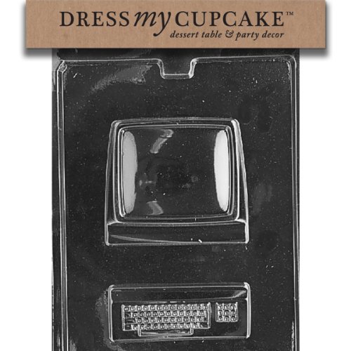 Dress My Cupcake DMCJ066SET Chocolate Candy Mold, Computer for Specialty Box, Set of 6