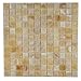 1x1 Honey Onyx Polished Mosaic Tiles Meshed on 12x12
