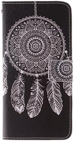 Wiko Getaway Case Wiko Getaway Flip Kickstand Case,MOUSE Monster Stylish Black Wind Chime Design Premium Pu Leather [Stand Feature] Flip Kickstand Case Cover for Wiko Getaway