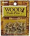 Moore Wood Head Push Pin, Golden Oak, 20 Per Card (2W-20-GO)
