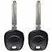 2 KeylessOption New Uncut Blade Ignition Chipped Car Key Blanks with G Transponder Chip for Toyota