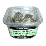 Trader Joe's Dark Chocolate Roasted Pistachio Toffee, 7.5 oz.