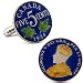 Hand Painted Authentic Canada Coin Cufflinks
