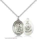 Guardian Angel Marine Corp Medium Sterling Silver Medal