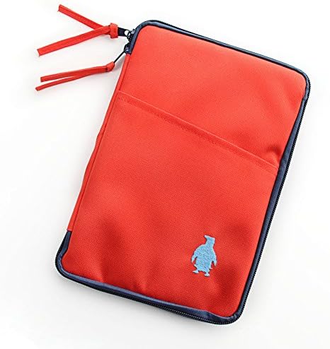 Sahg Canvas Simple Design Cool Zipper Pencil Case Bag for School/Office/Travel to Organize Pens or Other Small Things, Big Capacity Red