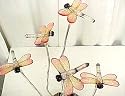Ultra Bright Garden Dragonflies 5 Blinking LEDs Solar Lights