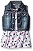Limited Too Girls' Knit Fashion Dress and Denim Vest
