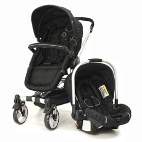 Petite Star Kurvi Klassic 3 in 1 Pushchair Travel system [pram, forward, & rear facing] includes Raincover & Carseat