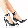Pleaser Shoes Women's STILETTO, 5-Inch High Heel w/Classic Closed Toe Pump W/Ankle Cuff 109
