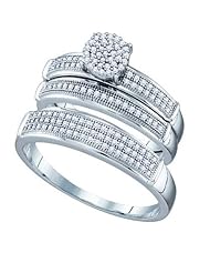 0.40CT DIAMOND MICRO PAVE TRIO SET