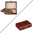 Handmade Antiqued Leather-Covered Abacus With Hand-painted Birds & Butterflies