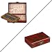 Handmade Antiqued Leather-Covered Abacus With Hand-painted Birds & Butterflies