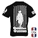 Soldier and Flag Patriotic Shirt for Men and Women - Military Gym Fitness Motivation - US Flag T-Shirt X-Large Black
