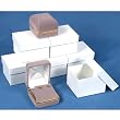 6 Gray Velvet Earring Boxes Showcase Display Gift Box