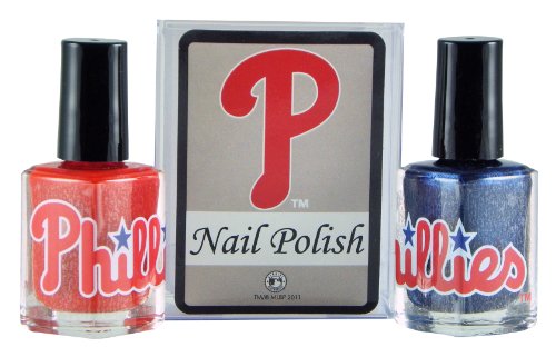 MLB Philadelphia Phillies Two-Pack Team Colored Nail Polish