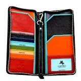 Visconti SP28 Multi Colored Soft Leather Travel Wallet