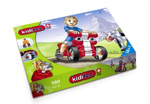 Unbekannt Kid 1180 - Kiditec Multicar 130 teilig rot