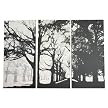 Set Of 3 Myah Wall Panels - Tree Pattern