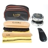 Loakes leather shoe shine travel kit
