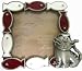 Concepts Frames ,  Wht/red Cat Fish Magnet with 2x2 Square Photo Opening