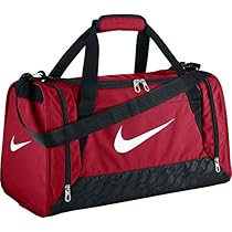 Nike Brasilia 6 Duffel Small Gym Red/Black/White Size Small

