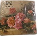 3 packs of Pink Roses Colorful Napkins Pack Luncheon Size 6.5 by 6.5 inches, pack of 20