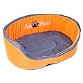 Hundebett Hundekorb Tierbett Tierkorb Katzenkorb orange 45x36x14cm Gr.2