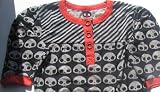 Skelanimals Top with buttons size Small short sleeves