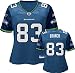 Deion Branch Reebok Navy Replica Seattle Seahawks Women's Jersey - X-Large