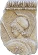 Athena Wearing Helmet Relief