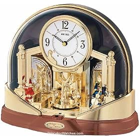 Seiko Melodies in Motion Mantel Clock - Musicians and Rotating Pendulum by 