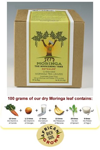 Moringa Tea - 100% Unblended (Hi-Potency) Kosher Certified African Grown