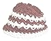 DINY Home & Style Ladies Winter Chic Slouchy Ribbed Crochet Knit Beret Beanie Hat (Burgundy & White)