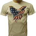 American Flag Bald Eagle U.S. Pride T-shirt BB1