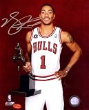 Derrick Rose Autographed/Hand Signed Chicago Bulls 8x10 Photo #4 PSA/DNA