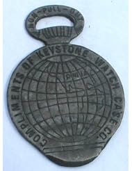 Keystone Steel Watch Case Opener Worlds Columbian Exposition Souvenir Chicago 1893