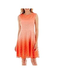 Cocktail Above the Knee Polyester Fit-and-Flare Sheath Lace Cap Sleeves Mini Dress 