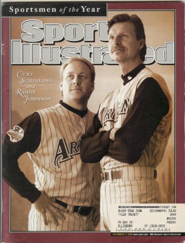 2001 - Time Inc / Sports Illustrated Magazine - Sportsmen of the Year Issue - Dec. 17, 2001 - Randy Johnson & Curt Schilling - Arizona Diamondbacks / World Series Winning Pitchers - Like New - Rare - Limited Run - Collectible (Sportsmen of the Year, 95)