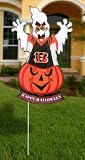 20" Lighted NFL Cincinnati Bengals "Happy Halloween" Yard Decoration