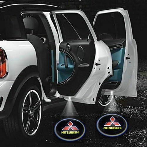 2 X Latest 6th Gen Car Door Shadow Laser Projector Logo LED light for MITSUBISHI All Series Pajero lancer evolution 3000gt outlander Sport eclipse l200 asx RVR evo montero