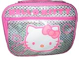 Sanrio Hello Kitty Insulated Silver Glittering Lunchbox Lunch LunchBag Bag Tote NEW