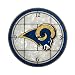 Memory Company St. Louis Rams 12 inch Art Glass Clock