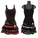 Hell Bunny Tartan Frilly Mini Skirt - Red or White