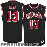Chicago Bulls Number 13 Joakim Noah Youth Replica Road Jersey - Black