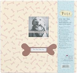 MBI by MCS Bold Fashion Collection 12-Inch by 12-Inch Top Load Scrapbook, Dog with Photo Opening