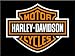 Harley Davidson Shield (ls) steel fridge magnet (na)