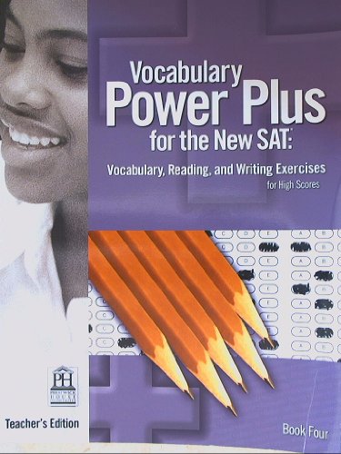 Vocabulary Power Plus for the New SAT, Book Four Teacher's Edition