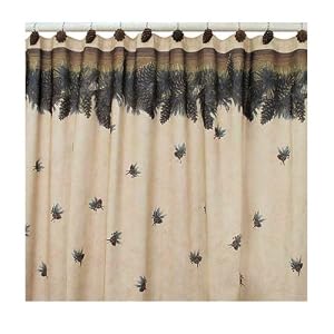 Pine Cone Lodge Shower Curtain